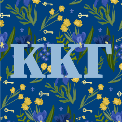 Kappa Kappa Gamma sorority stickers with Kappa Greek letters. 