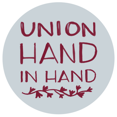 Alpha Phi Union Hand in Hand sorority sticker