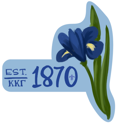 Kappa Kappa Gamma 1870 Founders Day sticker