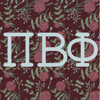 Pi Beta Phi Sorority Stickers with Greek letters design