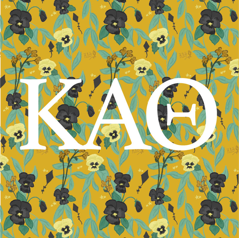 Kappa Alpha Theta Sorority Stickers featuring Greek letter design
