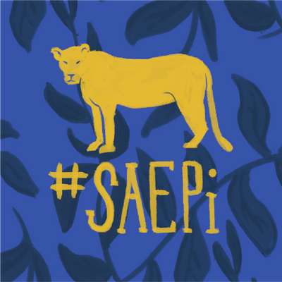 Show how fierce you are with our Lioness SAEPi sticker