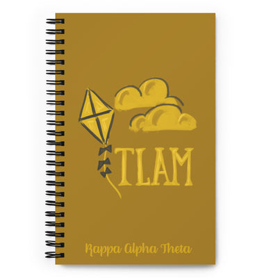 Kappa Alpha Theta TLAM Spiral Notebook showing front cover