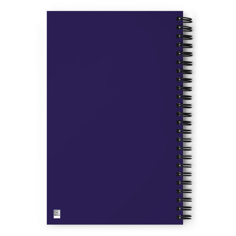 Tri Sigma Sailboat Mascot Spiral Notebook showing back cover