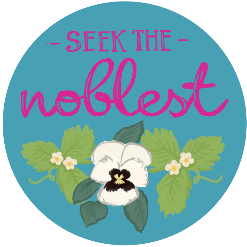Zeta Tau Alpha Seek the Noblest motto sorority sticker