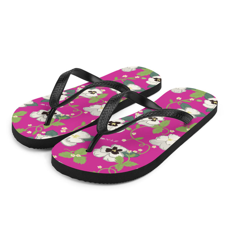 Zeta Tau Alpha Sorority Flip-Flops showing right side view