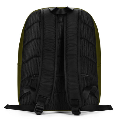 Kappa Alpha Theta Black and Gold Pansy Print Backpack showing back of bag