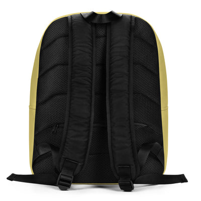 Chi Omega Owl Mascot Gold Backpack showing back of bag