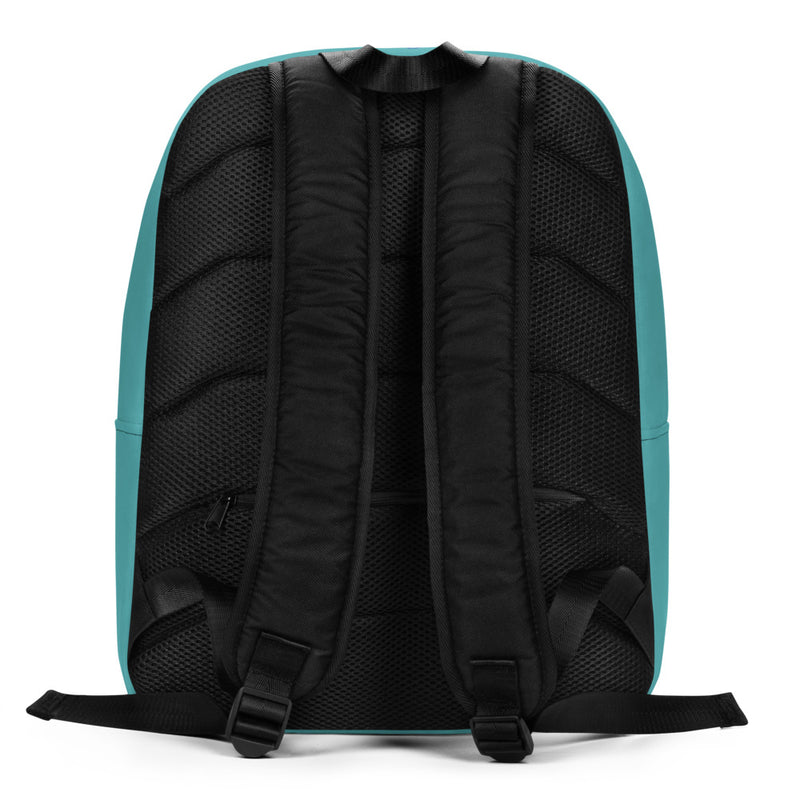 Tri Delta Love One Another Minimalist Turquoise Backpack showing straps