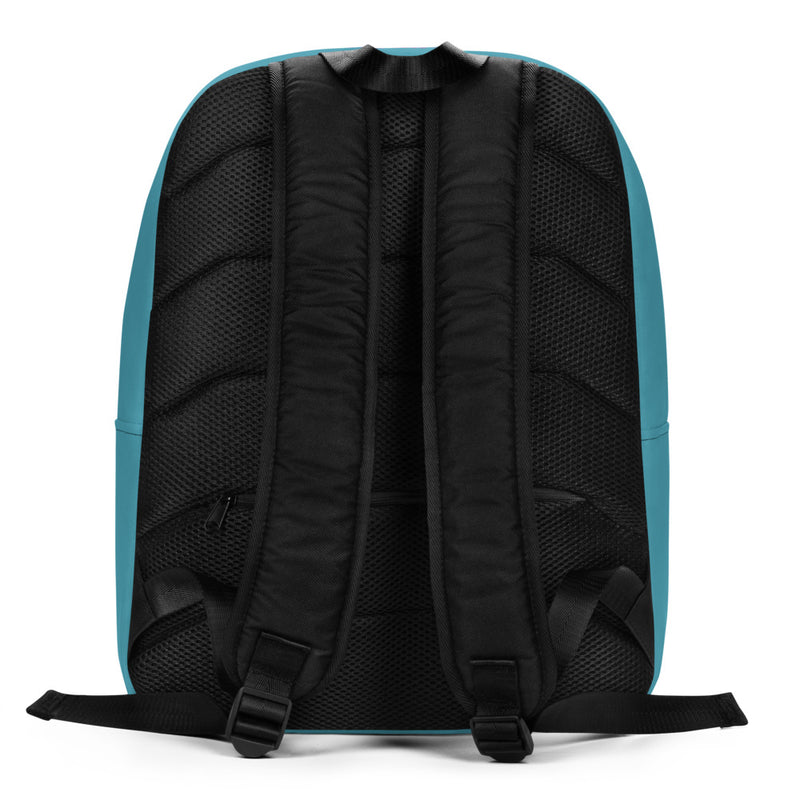 Rear view of the Zeta Tau Alpha Seek The Noblest Turquoise Backpack