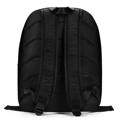 Sigma Kappa Dove Mascot Black Backpack showing back of bag