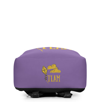 Kappa Alpha Theta TLAM Purple Backpack showing bottom of bag