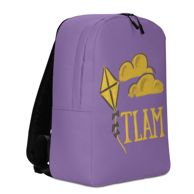 Kappa Alpha Theta TLAM Purple Backpack showing side and straps