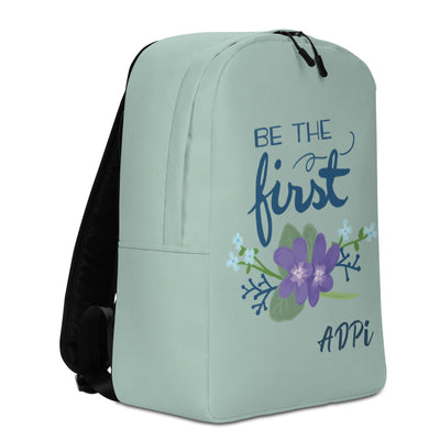 Alpha Delta Pi Be The First Green Backpack showing other side view
