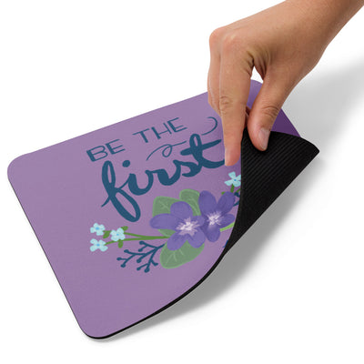 Alpha Delta Pi Mouse Pad in woodland violet showing back of mouse pad