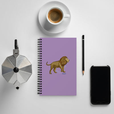 Alpha Delta Pi Sorority Notebook with Alphie the Lion design on the front