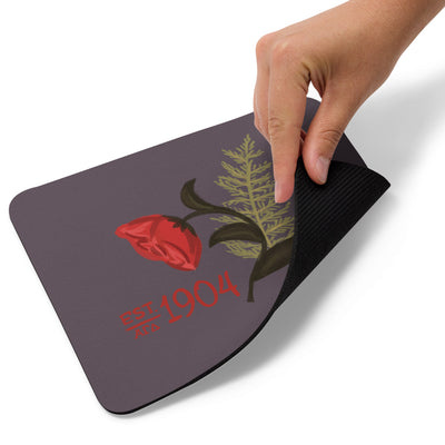 Alpha Gamma Delta Sorority Mouse Pad showing rubber backing