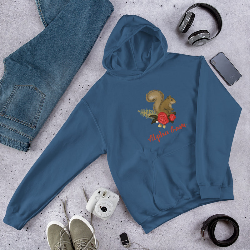 Alpha Gamma Delta Sorority Hoodie in Indigo Blue