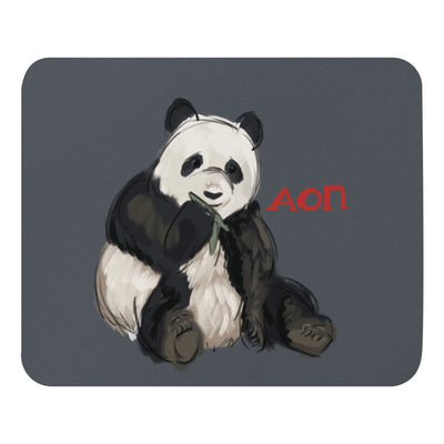 Alpha Omicron Pi Sorority Mouse Pad shown full size in gray