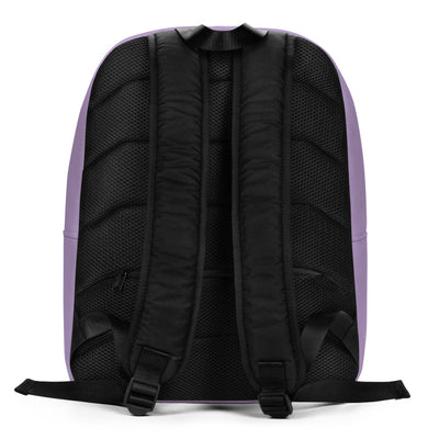 Alpha Phi Sorority Backpack in purple showing back of backpack and back straps