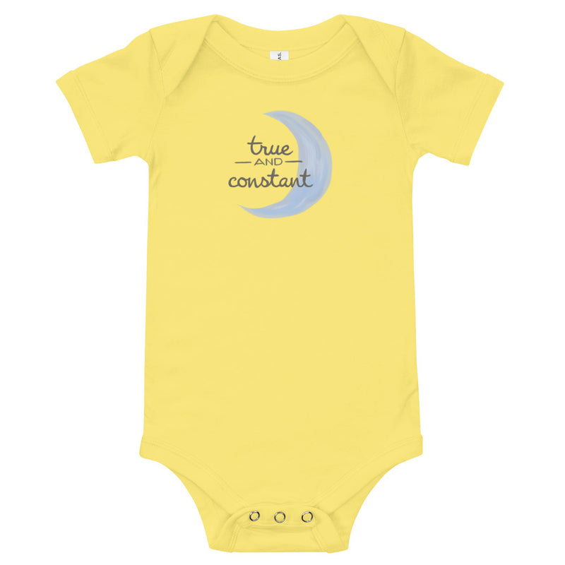 Gamma Phi Beta True and Constant Baby Onesie in yellow