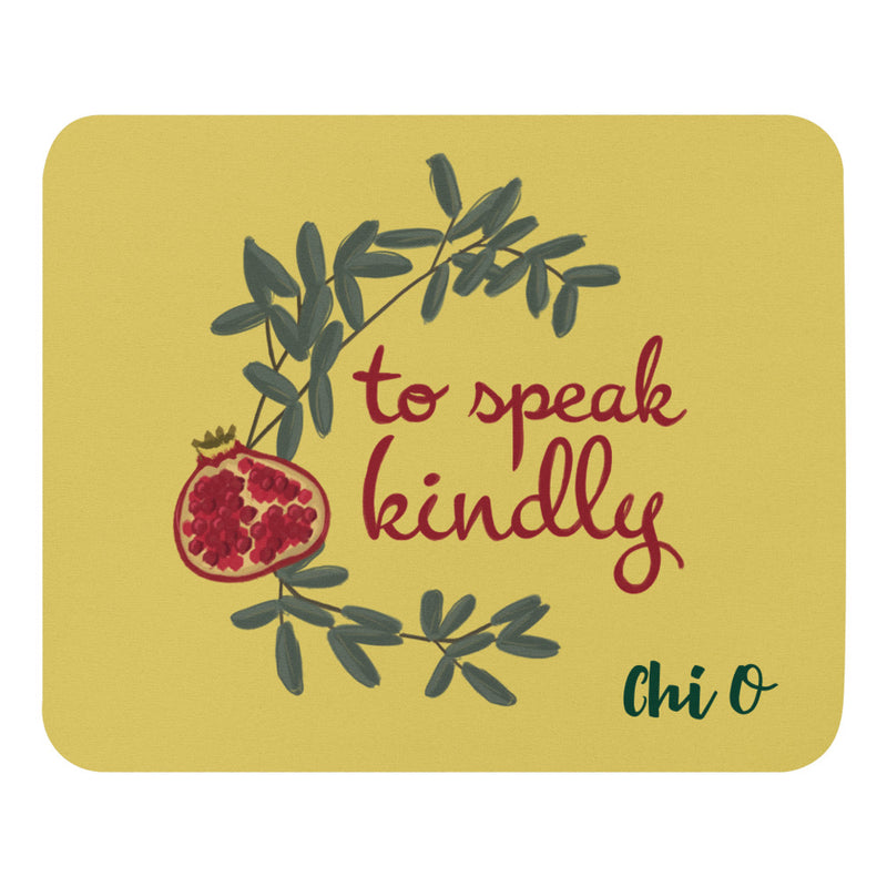 Chi Omega Sorority Mouse Pad shown in full view