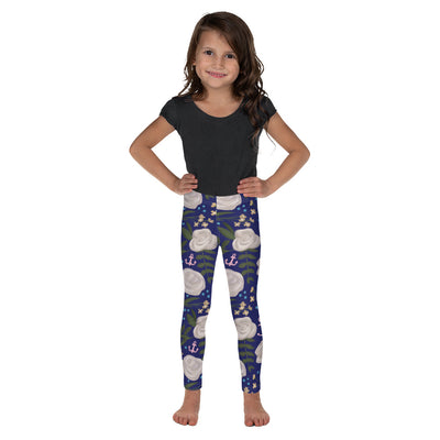 Delta Gamma Sorority Kid's Leggings showing front view on model