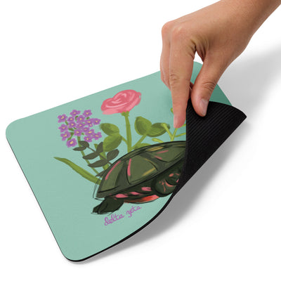 Delta Zeta Mascot Mouse Pad showing non-slip rubber backing