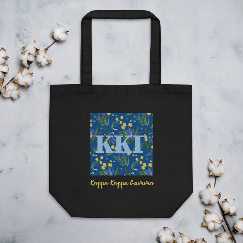 Kappa Kappa Gamma Greek Letters Eco Tote Bag