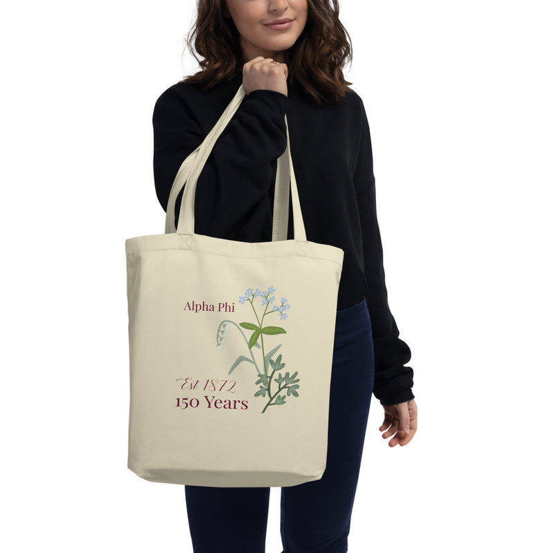 Celebrate 150 years of the Alpha Phi sisterhood with our 150th Alpha Phi Anniversary tote! 