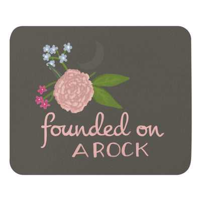 Gamma Phi Beta Founded on a Rock Mouse pad shown in full view