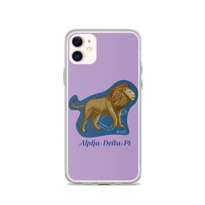 This Alpha Delta Pi purple iPhone case features the colors and symbols of Alpha Delta Pi.  