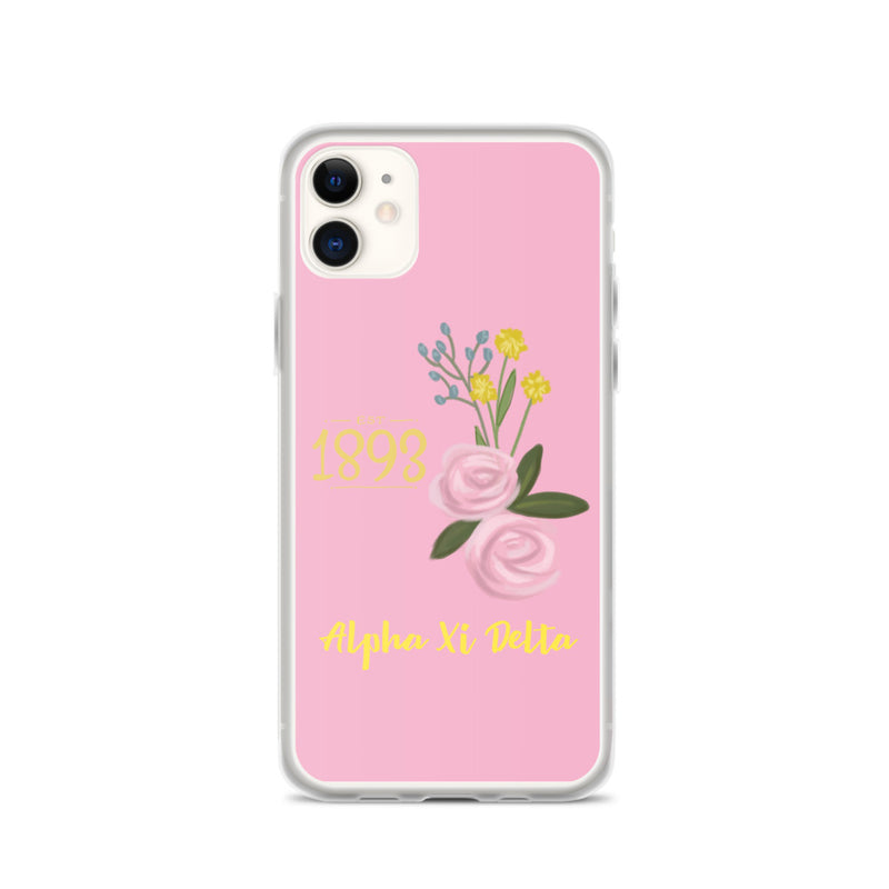 Alpha Xi Delta 1893 Founders Day Pink iPhone Case