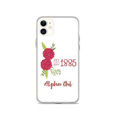 Alpha Chi Omega 1885 Founding Date iPhone case