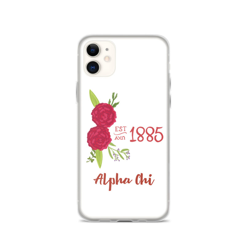 Alpha Chi Omega 1885 Founding Date iPhone case
