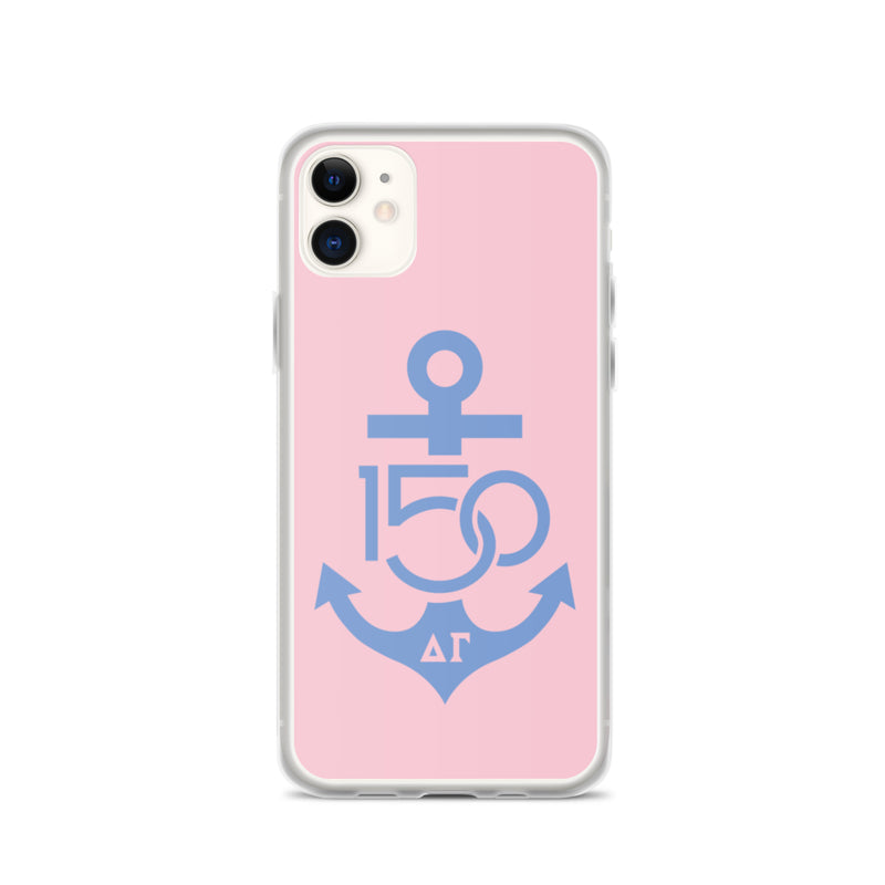 Delta Gamma 150th Anniversary Pink Blue iPhone Case