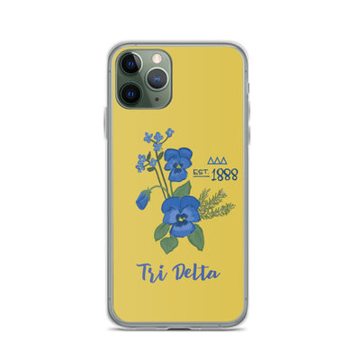 Tri Delta 1888 Founders Day Gold iPhone Case
