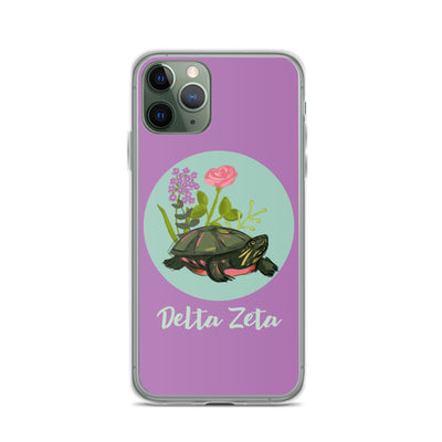 Delta Zeta Tortoise Purple iPhone Case
