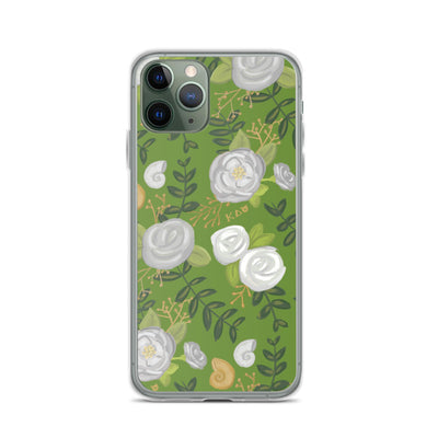 Kappa Delta Green Rose Floral Print iPhone 11 Pro Case