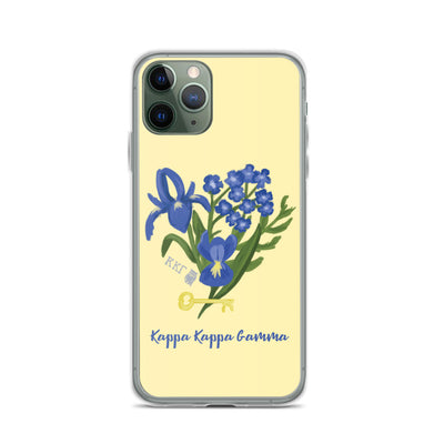 Kappa Kappa Gamma Yellow Fleur de Key iPhone Case on iPhone 11  Pro