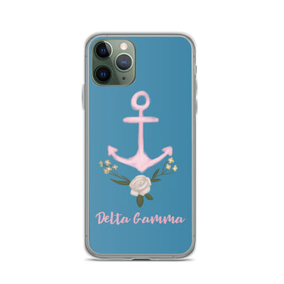 Delta Gamma iphone case with Pink Anchor for iPhone 11 Pro
