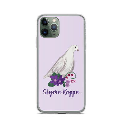 Sigma Kappa Dove Lavender iPhone Case