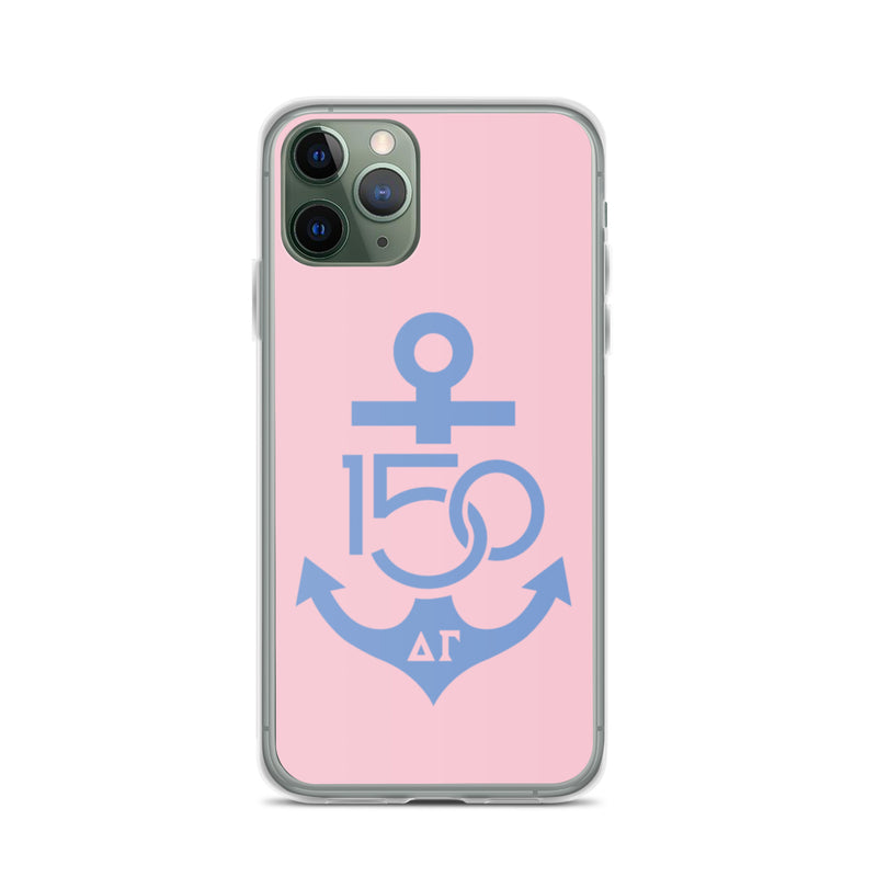 Delta Gamma 150th Anniversary Pink Blue iPhone Case