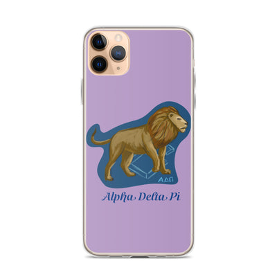 The ADII mascot, Alphie the Lion features prominently on our iphone case.