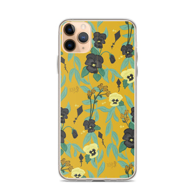Kappa Alpha Theta Gold Floral Pattern iPhone Case