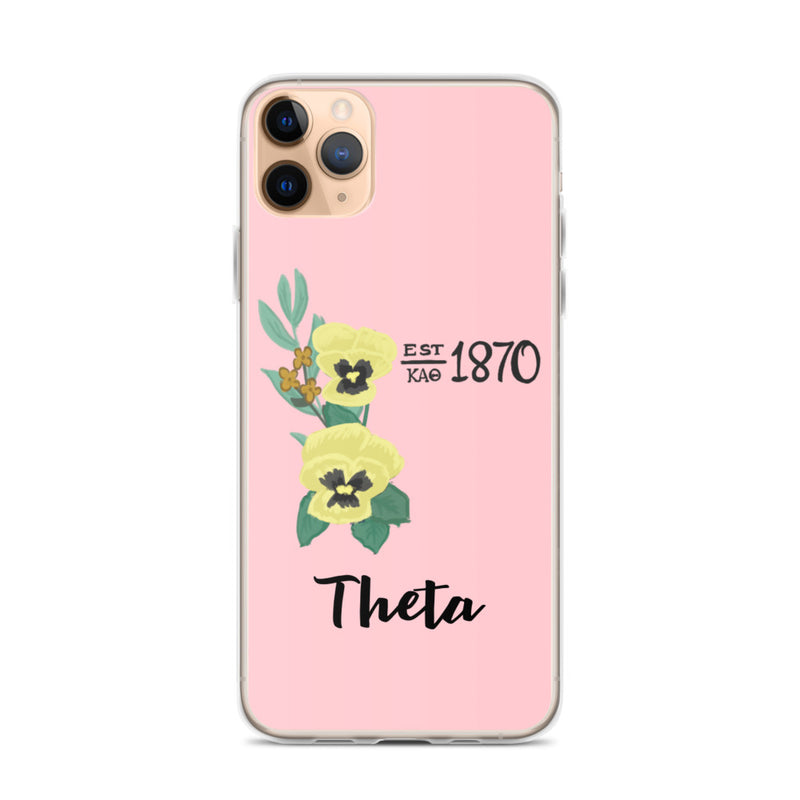 Kappa Alpha Theta 1870 Pink Founders Day iPhone Case