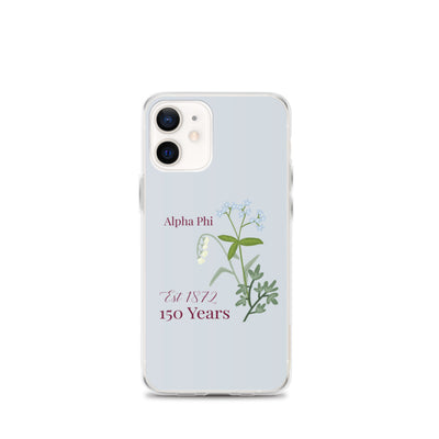 Alpha Phi 150th Anniversary Silver iPhone Case