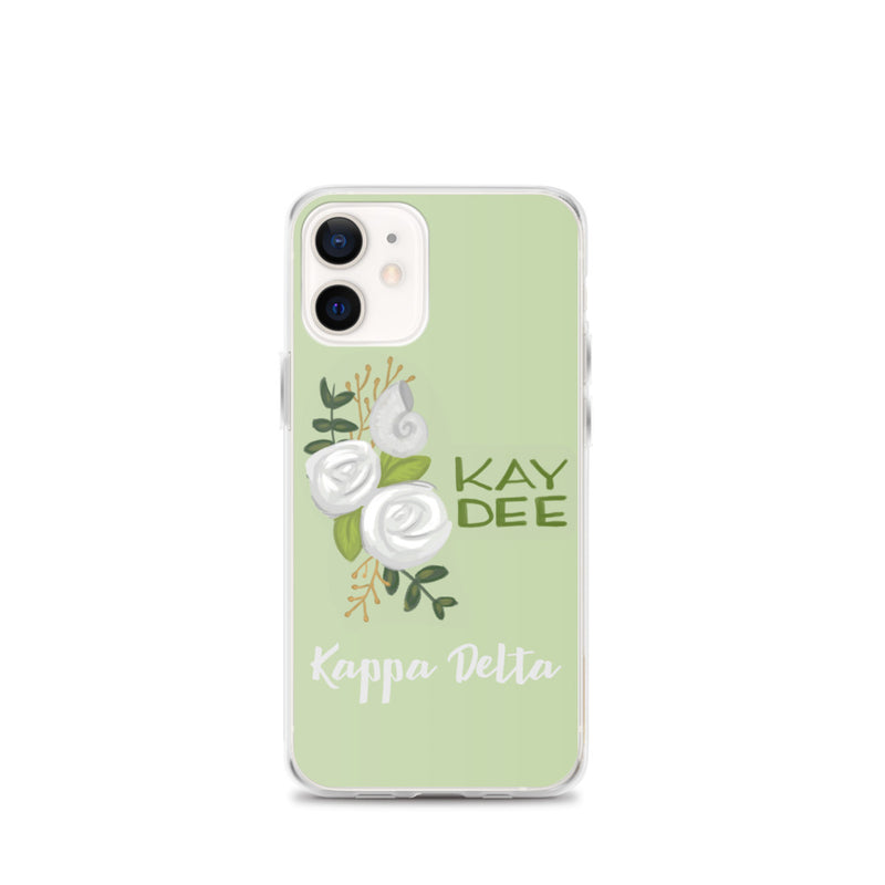 Kay Dee Rose Light Green iPhone 12 mini Case