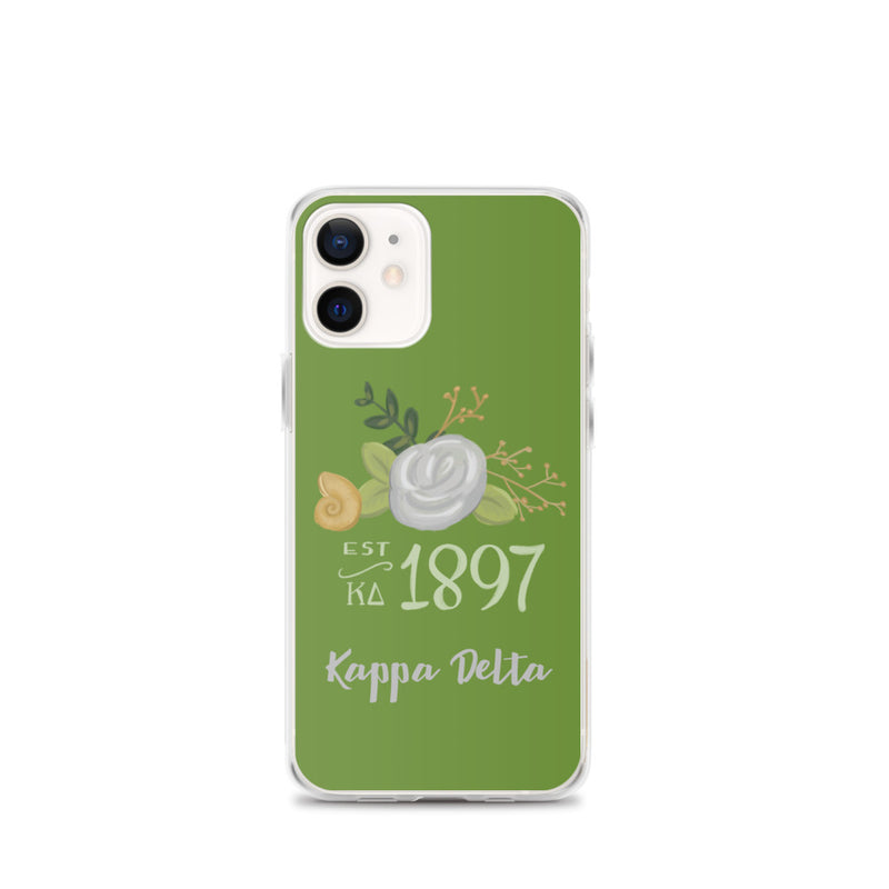 Kappa Delta 1897 Founders Day Green iPhone 12 mini Case