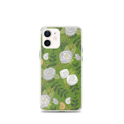 Kappa Delta Green Rose Floral Print iPhone 12 mini Case